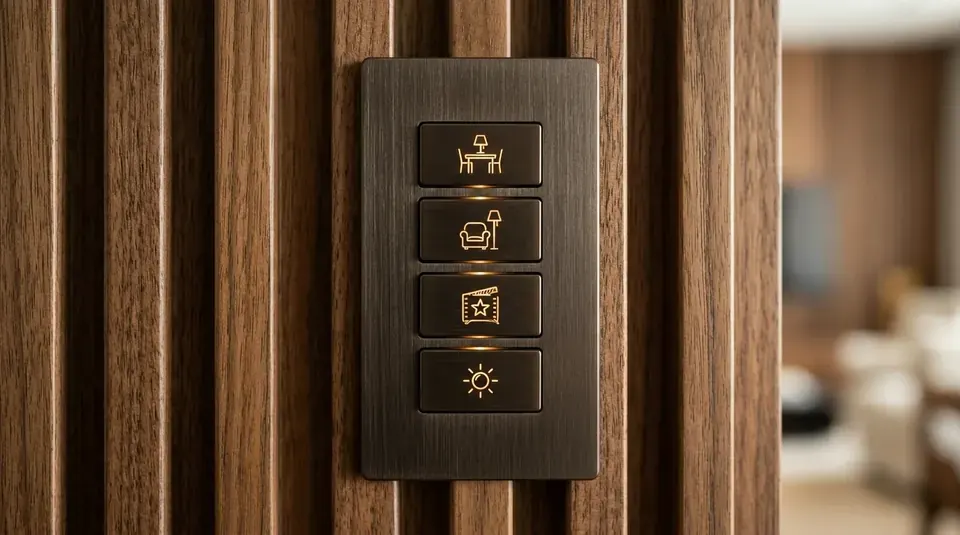 Saqr KNX Tactile 4-Gang Keypad