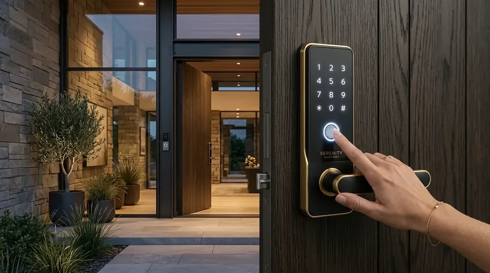 Saqr Smart Biometric Mortise Lock